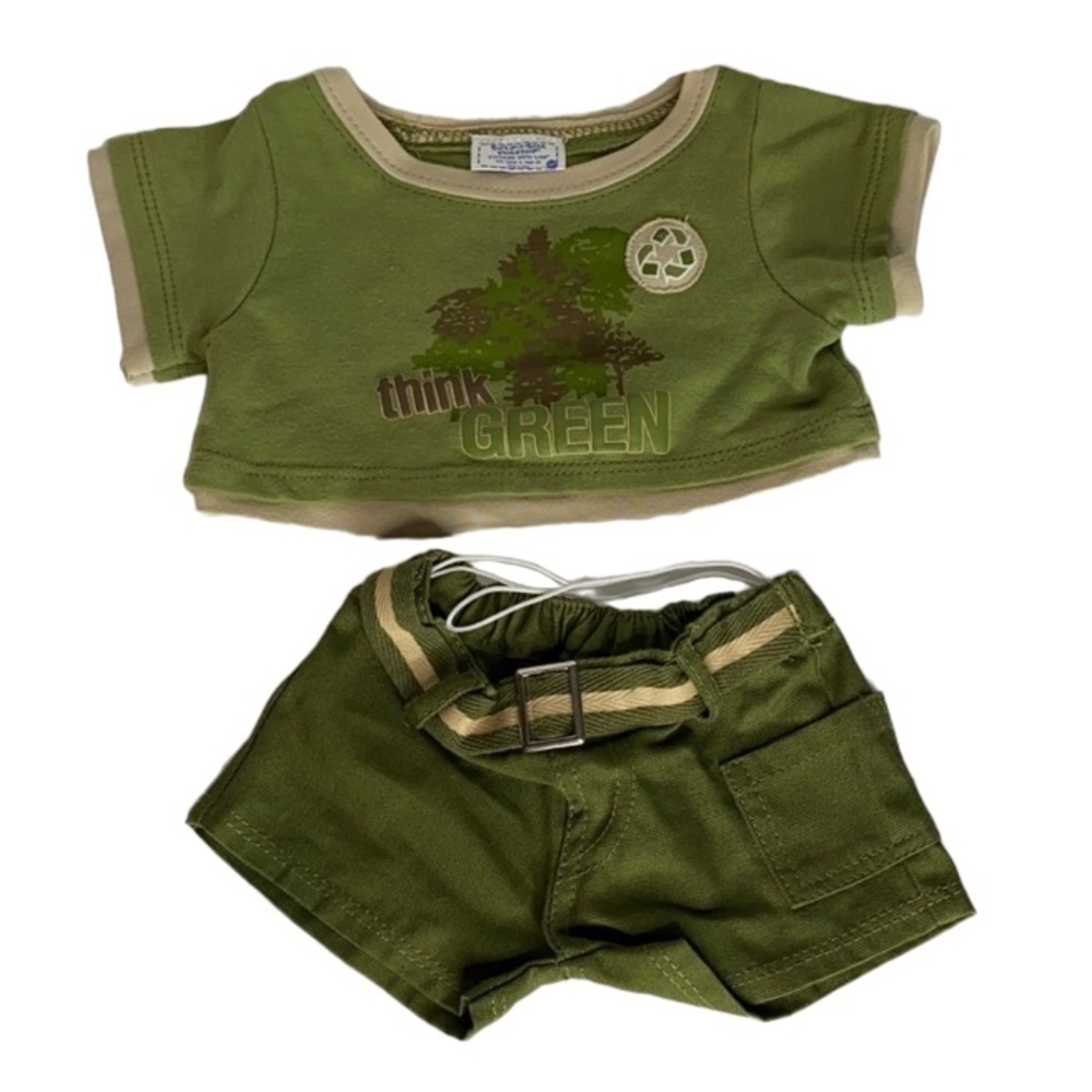 Build-A-Bear Think Green 3 Piece Bundle Set 2012